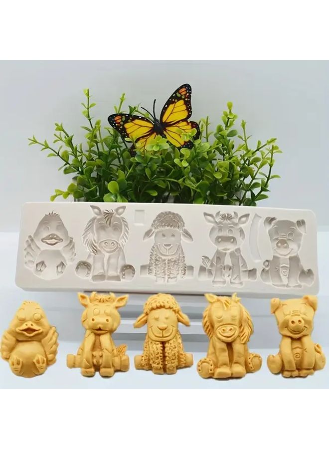 Gray Silicone Mold For DIY Baking Cakes Fondant Chocolates And Decorations - Image 1